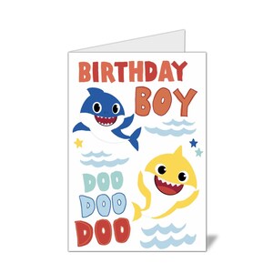 Arquivo de cartão de aniversário Baby Shark para menino