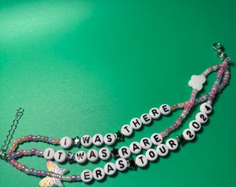 It Was Rare I was There Eras Tour Friendship Bracelet