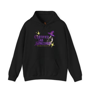 Certified Lab Sorcerer Hoodie, Lab Hoodie, CLS hoodie, Blood hoodie, gift for him, gift for her, gift for lab staff, cutesy lab hoodie