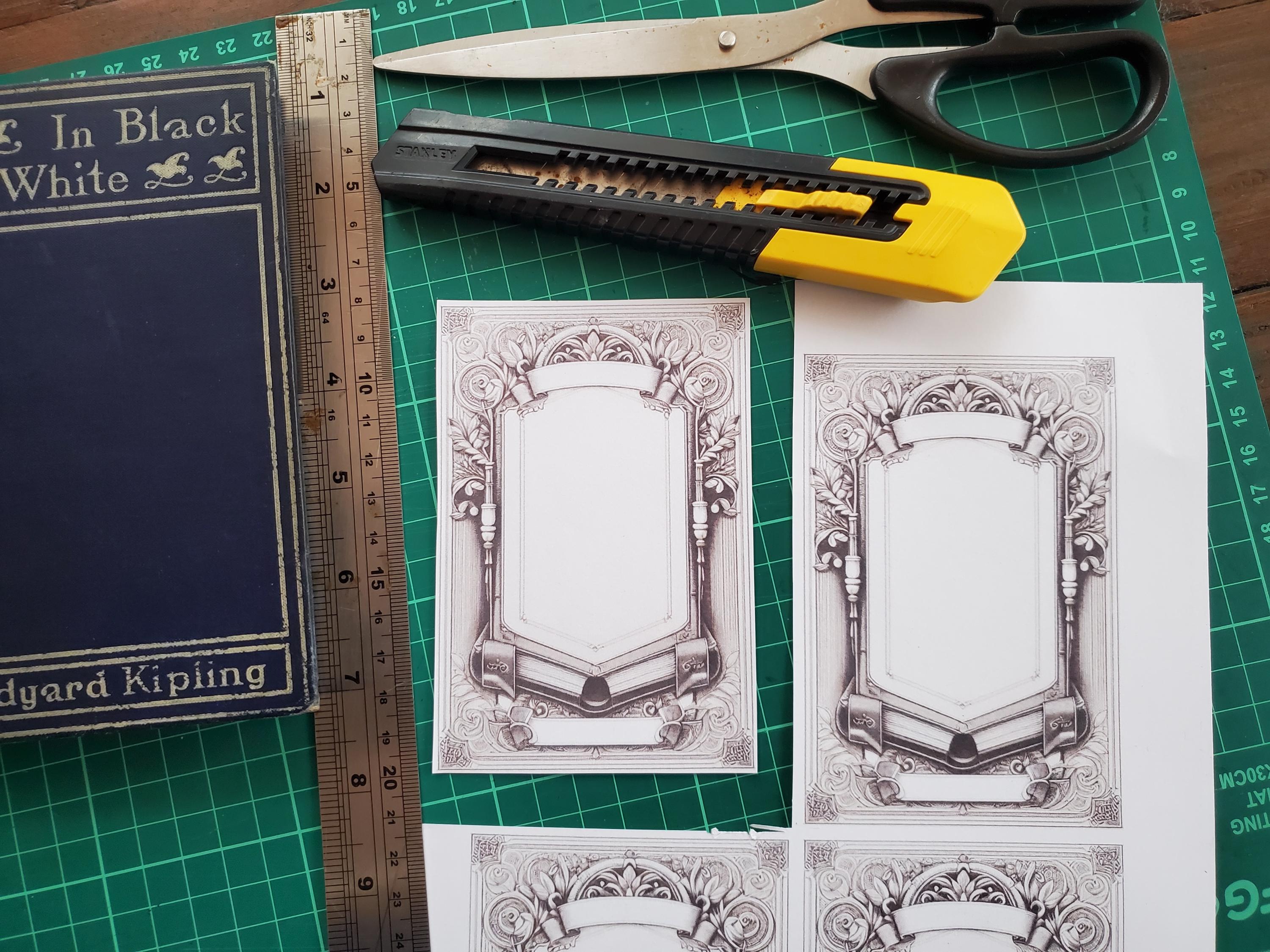 Bookplates - Printable Bookplates Digital Download - Victorian Design ...