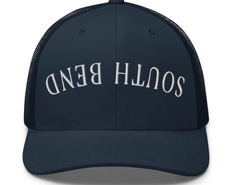 South Bend, Indiana Trucker Cap | South Bend Embroidered Hat | South Bend Gift for Him Her