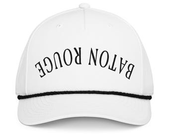 Baton Rouge Rope Cap | Baton Rouge Trucker Hat | Louisiana Embroidered Hat | Baton Rouge Gift for Her Him