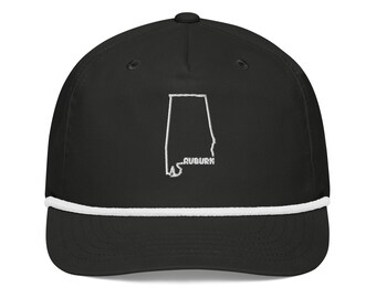 Auburn Alabama Rope Cap | Auburn Trucker Hat | Auburn Embroidered Hat | Auburn Gift for Him Her