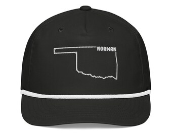 Norman Oklahoma Rope Cap | Norman Oklahoma Trucker Hat | Norman Embroidered Hat | Norman Oklahoma Gift for Him Her