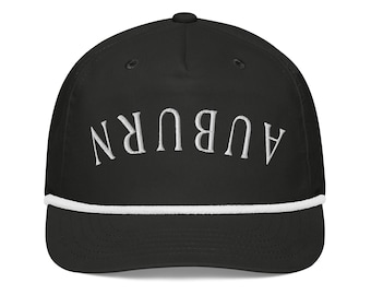 Gorra de cuerda bordada al revés de Auburn