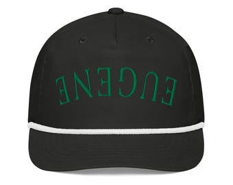 Eugene Oregon Rope Cap | Oregon Trucker Hat | Eugene Embroidered Hat | Oregon Gift for Him Her