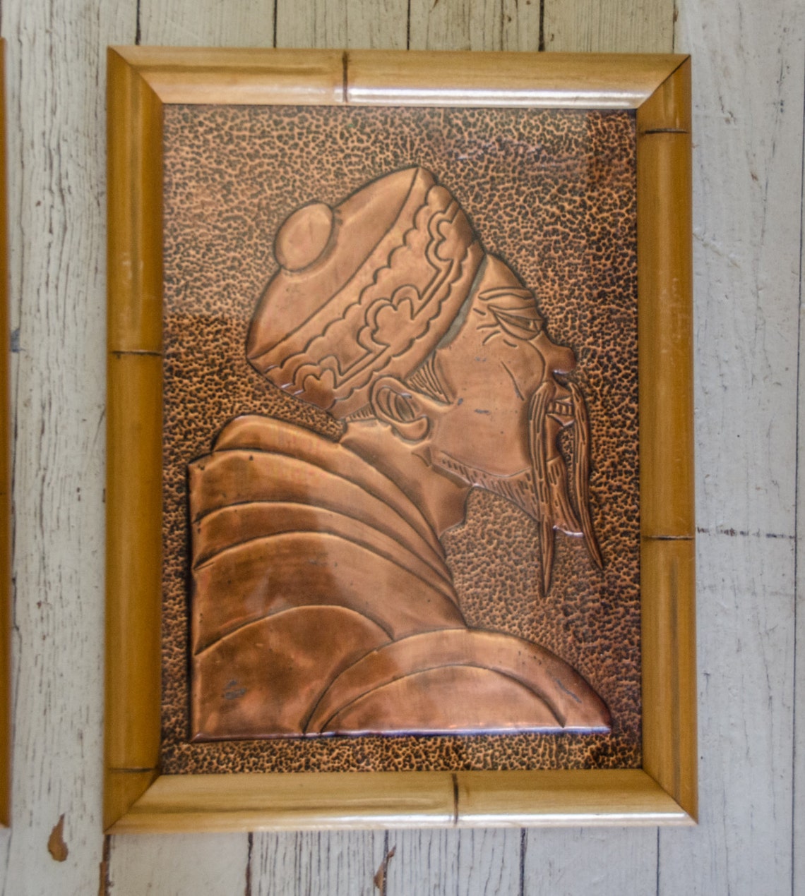 Vintage Pair of 1940's Framed Embossed Hammered Copper - Etsy