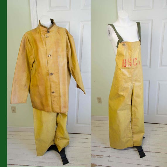 yellow work jumpsuit