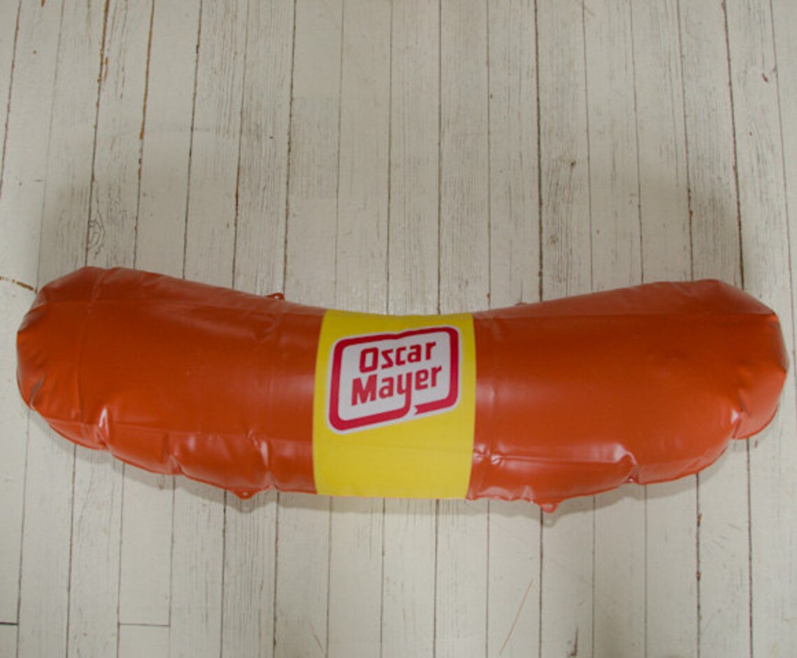 Vintage 1970s Large Oscar Mayer Inflatable Hot Dog Display Etsy