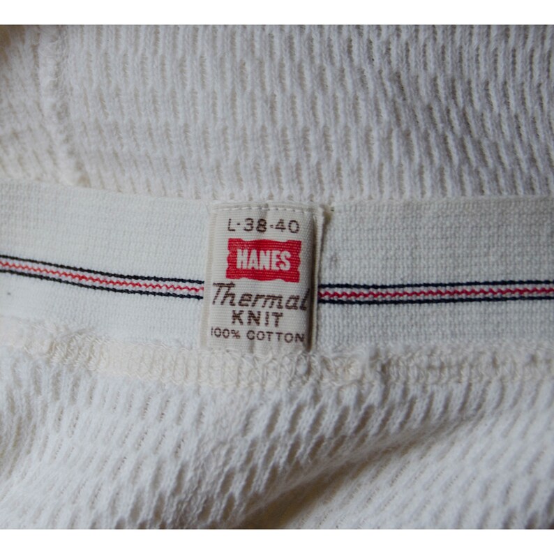Vintage 1970's Men's Hanes Thermal Knit Long Johns Etsy