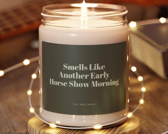 Funny Equestrian Candle Horse Back Riding Soy Wax Candle Horse Lovers ...