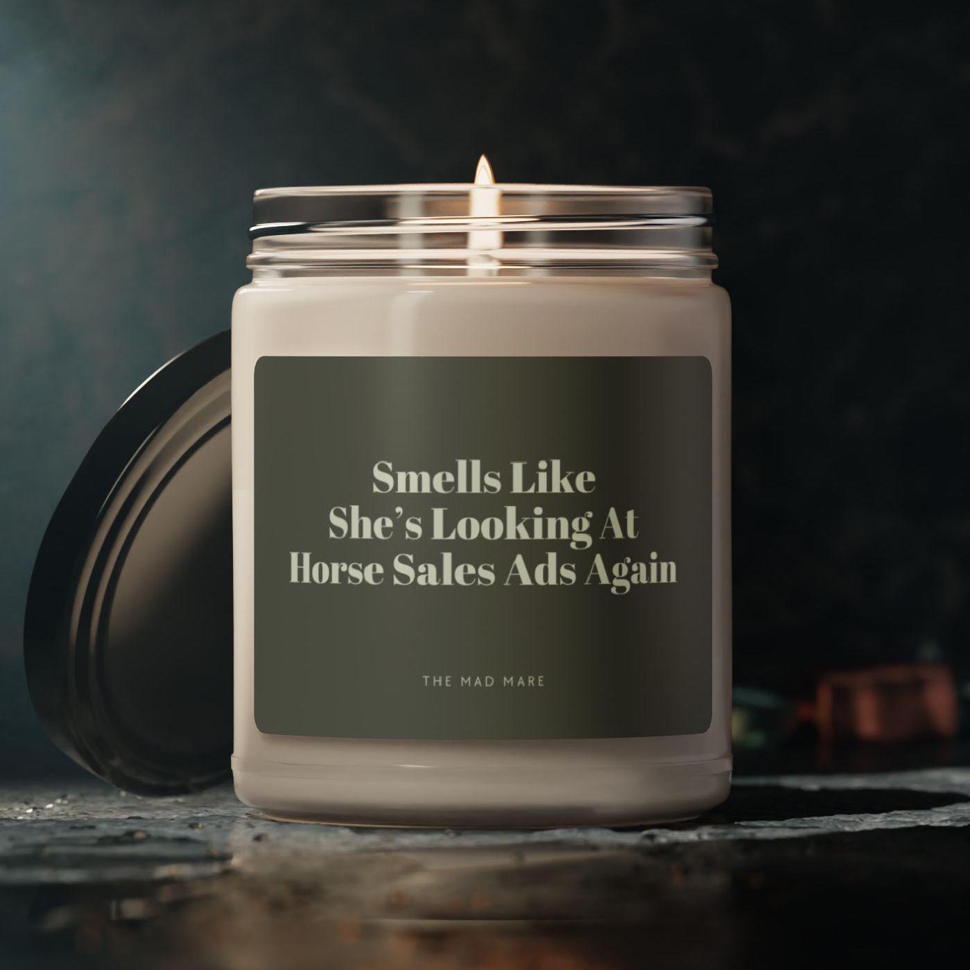 Funny Equestrian Candle Horse Back Riding Soy Wax Candle Horse Lovers ...