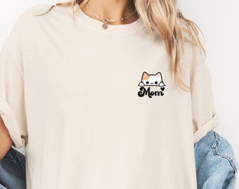 Comfort Colors® Cat Mom Shirt, Cat Lover Shirt, Cat Mommy Shirt, Pet Lover Shirt, Animal Lover Gift, Cat Mom Gift, Gift for Cat Moms
