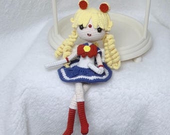 Handmade Crocheted Sailor Moon Doll: Anime Gift