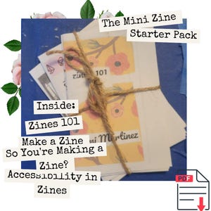 Zine Making Guide: 4 Mini Zines Digital Bundle (Printable PDF)