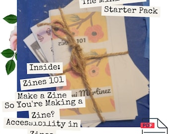 Gids voor het maken van zine: 4 mini-zines digitale bundel (afdrukbare pdf)