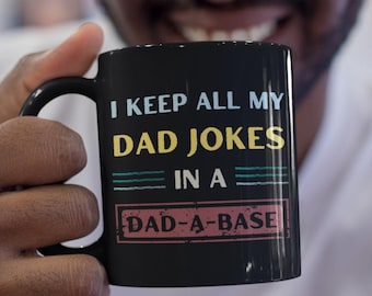 Dad Jokes Mug : Mug à café en céramique pour papa