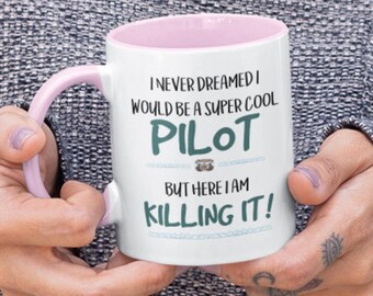 Funny Pilot Mug, Airline Aviator Gift