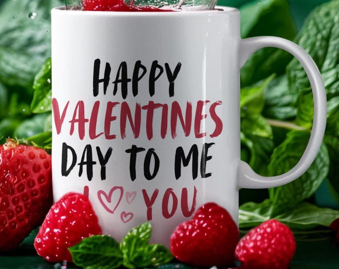 Happy Valentines Day To Me Mug, Self Love Gift