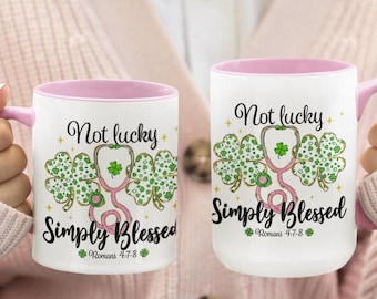 Blessed Nurse Mug: St. Patrick's Day RN Gift