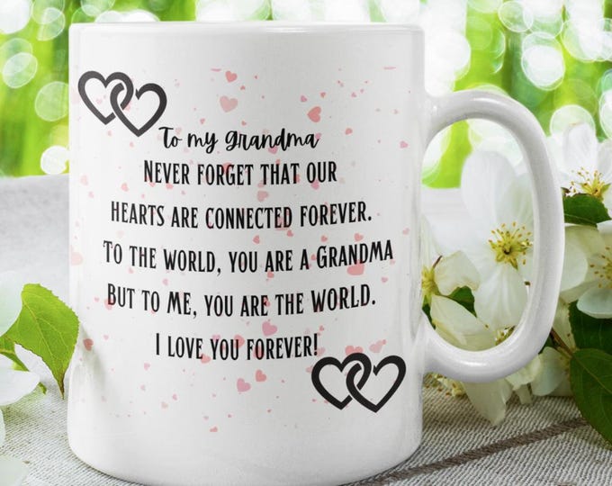 Heartfelt Grandma Coffee Mug: Sentimental Grandmother Gift