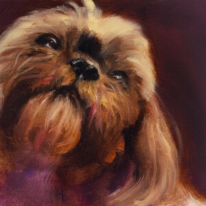 Portrait de chien personnalisé de VOTRE chien à partir de photos peintes sur du carton entoilé