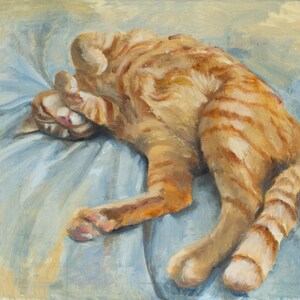 Peinture de portrait de chat personnalisée, réalisée à partir de VOS photos
