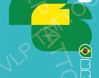Vector image of the 2026 Brazil World Cup sticker.