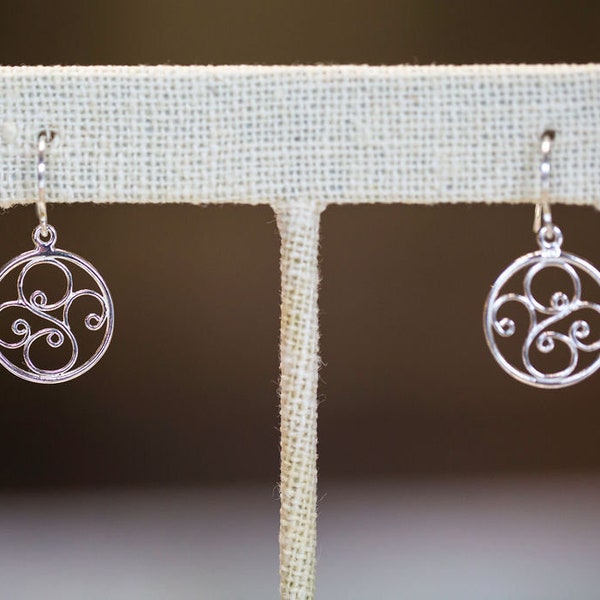 Irene Earrings - Sterling Silver Filigree Swirls