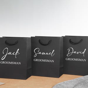 Sac cadeau personnalisé garçon d'honneur, Cadeaux garçons d'honneur, Sac cadeau personnalisé pour homme d'honneur, Sac cadeau personnalisé, Sacs pour soirée de mariage, Cadeaux cadeaux de mariage