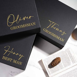 Personalisierte Groomsmen Geschenkbox, Groomsmen Geschenke, Benutzerdefinierte Trauzeuge Geschenkbox, Benutzerdefinierte leere Hochzeitsgeschenkbox, Groomsmen Vorschlag Geschenkbox
