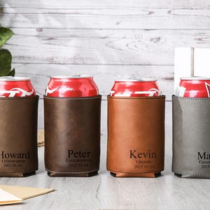Groomsmen Can Cooler Holder Personalized,Groomsmen Gifts Engraved Can Cooler,Beer Can Holder,Groomsmen Proposal,Groomsman Gift Ideas