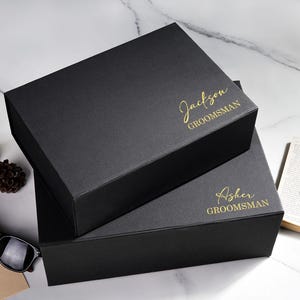 Personalisierte Groomsmen Geschenkbox, Groomsmen Geschenke, Benutzerdefinierte Trauzeuge Geschenkbox, personalisierte leere Hochzeitsgeschenkbox, Groomsmen Vorschlag Box