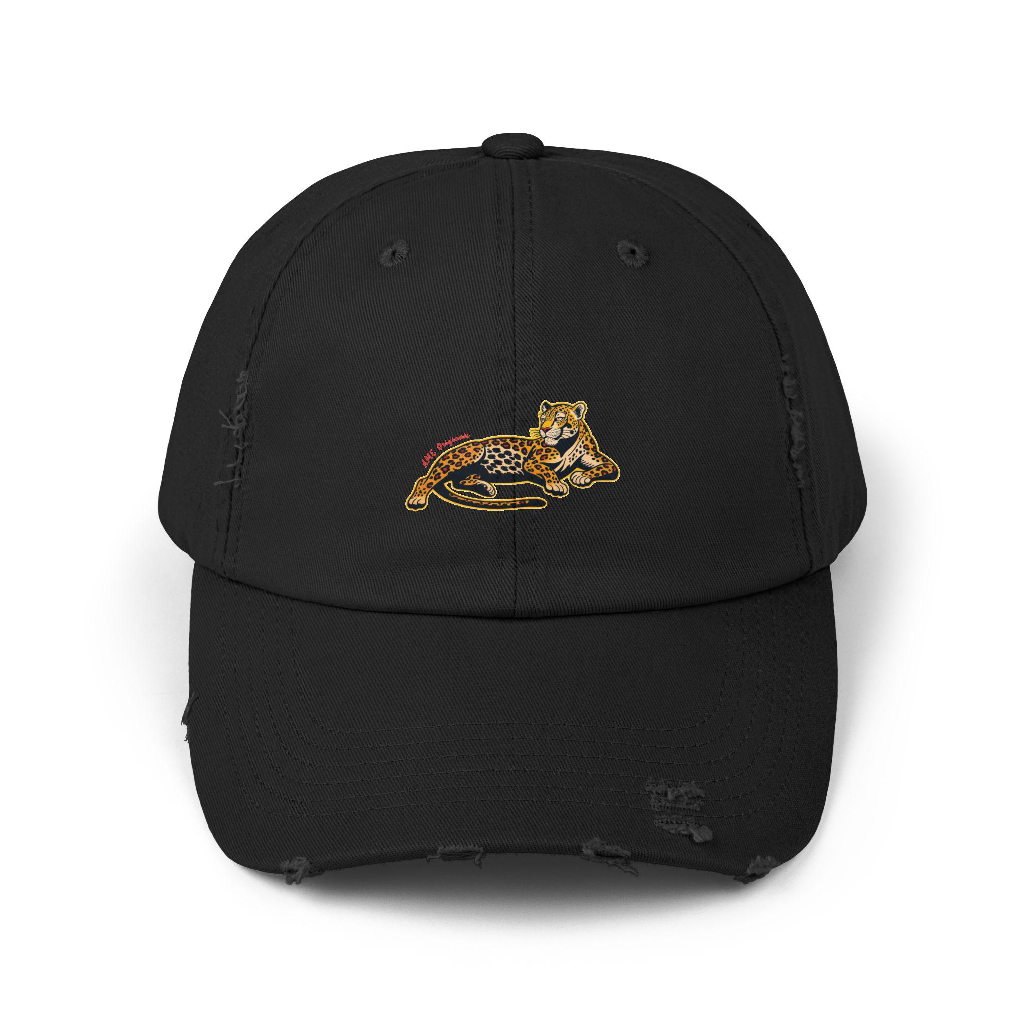 Leopard Graphic Distressed Cap, Animal Print Hat, Unisex  display picture 3