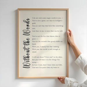 Personalized Poem Print – Custom Line Art Poster – Romantic Gift for Wife or Girlfriend – Anniversary or Birthday Gift - In Loving memory