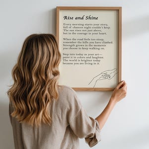 Custom Text Print Framed Custom Quote Print Typography Poster for Mum Custom Poem Print Wall Art Reading Personalized Text Art Gift for her image 14