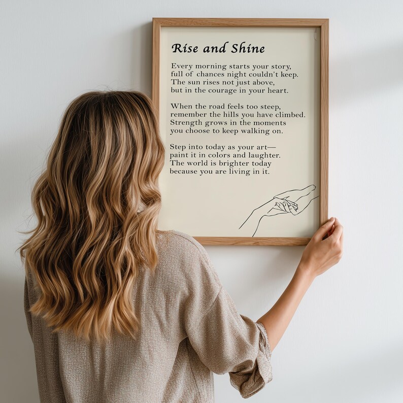 Custom Text Print Framed Custom Quote Print Typography Poster for Mum Custom Poem Print Wall Art Reading Personalized Text Art Gift for her image 14