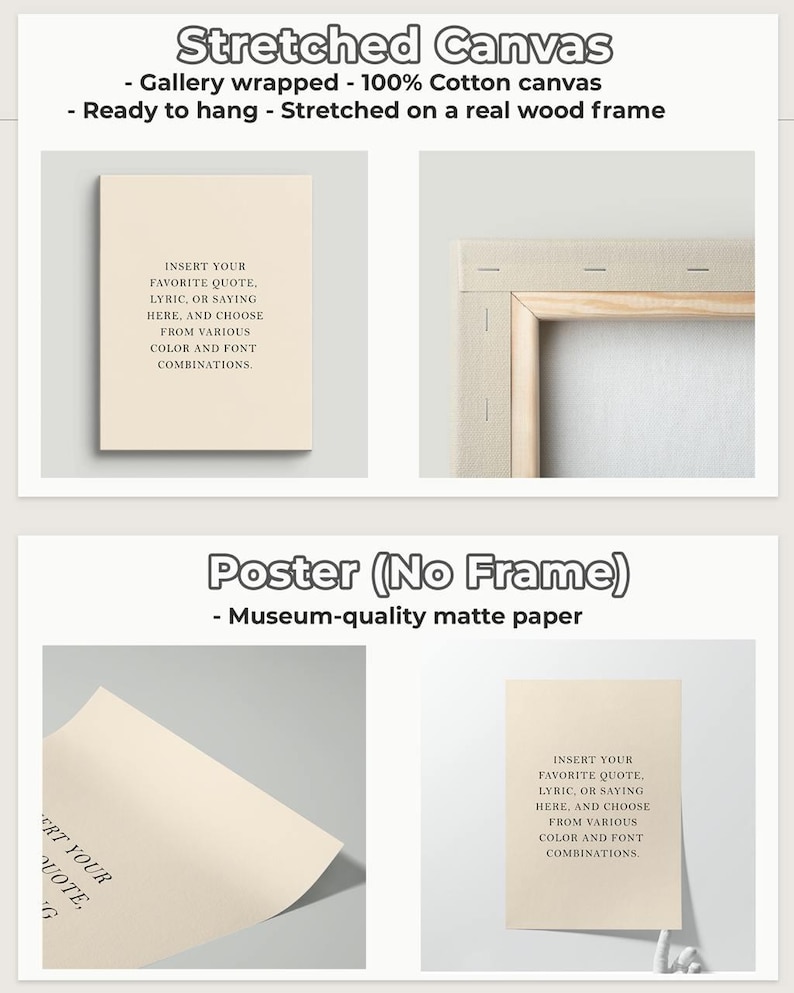 Custom Text Print Framed Custom Quote Print Typography Poster for Mum Custom Poem Print Wall Art Reading Personalized Text Art Gift for her image 7
