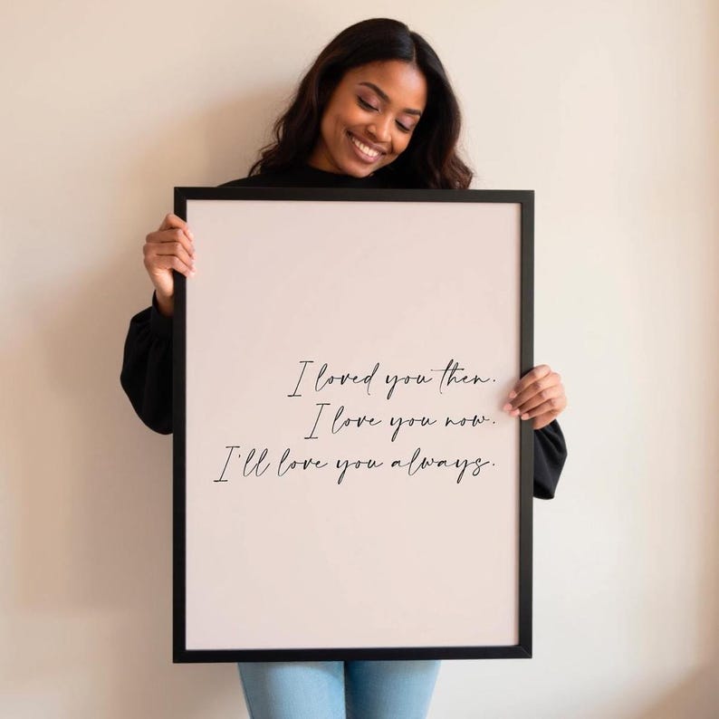 Custom Text Print Framed Custom Quote Print Typography Poster for Mum Custom Poem Print Wall Art Reading Personalized Text Art Gift for her image 13