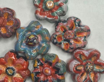 Handgemaakte keramische magneetfamilies: '3D Bloom' [Per stuk verkrijgbaar]