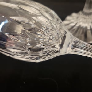 Vintage Crystal Wine Glasses - D&#39;Arques - Set of 2 Elegant Stemware