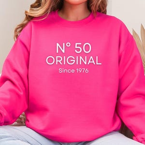50th Birthday Sweatshirt, 1976 Birthday Gift, Original Since 1976 Sweatshirt, Personalized 50th Birthday Gift, Vintage Birthday