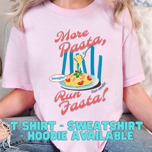 Pasta Run T-shirt graphique Fasta Retro Italian Food