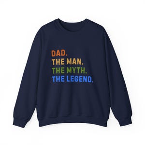Dad The Man The Myth The Legend Men&#39;s Sweater - Cozy Casual Wear - Father&#39;s Day Gift, Myth Dad Hoodies, Everyday Comfort, Dad