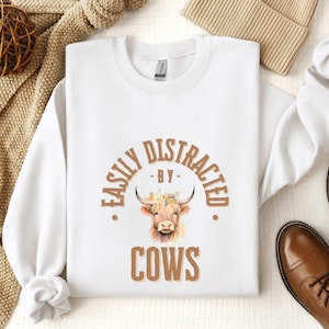 Highland Cow Sweatshirt: Funny Country Life Apparel