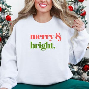 Spread Joy with this Merry & Bright Christmas Sweatshirt