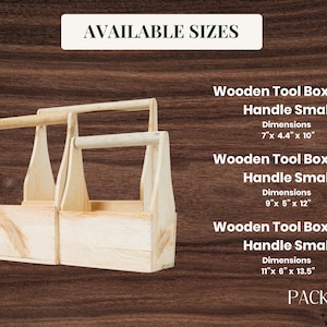 Customizable Wooden Basket with Handle,Handmade, Ideal for Gifts, Storage, and DIY Projects,Handmade Gift Box,Wooden Gift Basket imagen 2