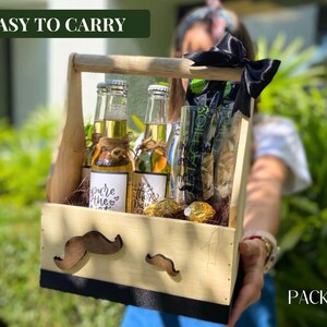 Customizable Wooden Basket with Handle,Handmade, Ideal for Gifts, Storage, and DIY Projects,Handmade Gift Box,Wooden Gift Basket imagen 3