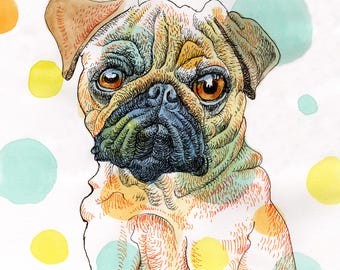 Whimsical Dog Illustration