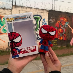 Spider-Man och Venom Funko Virkmönster